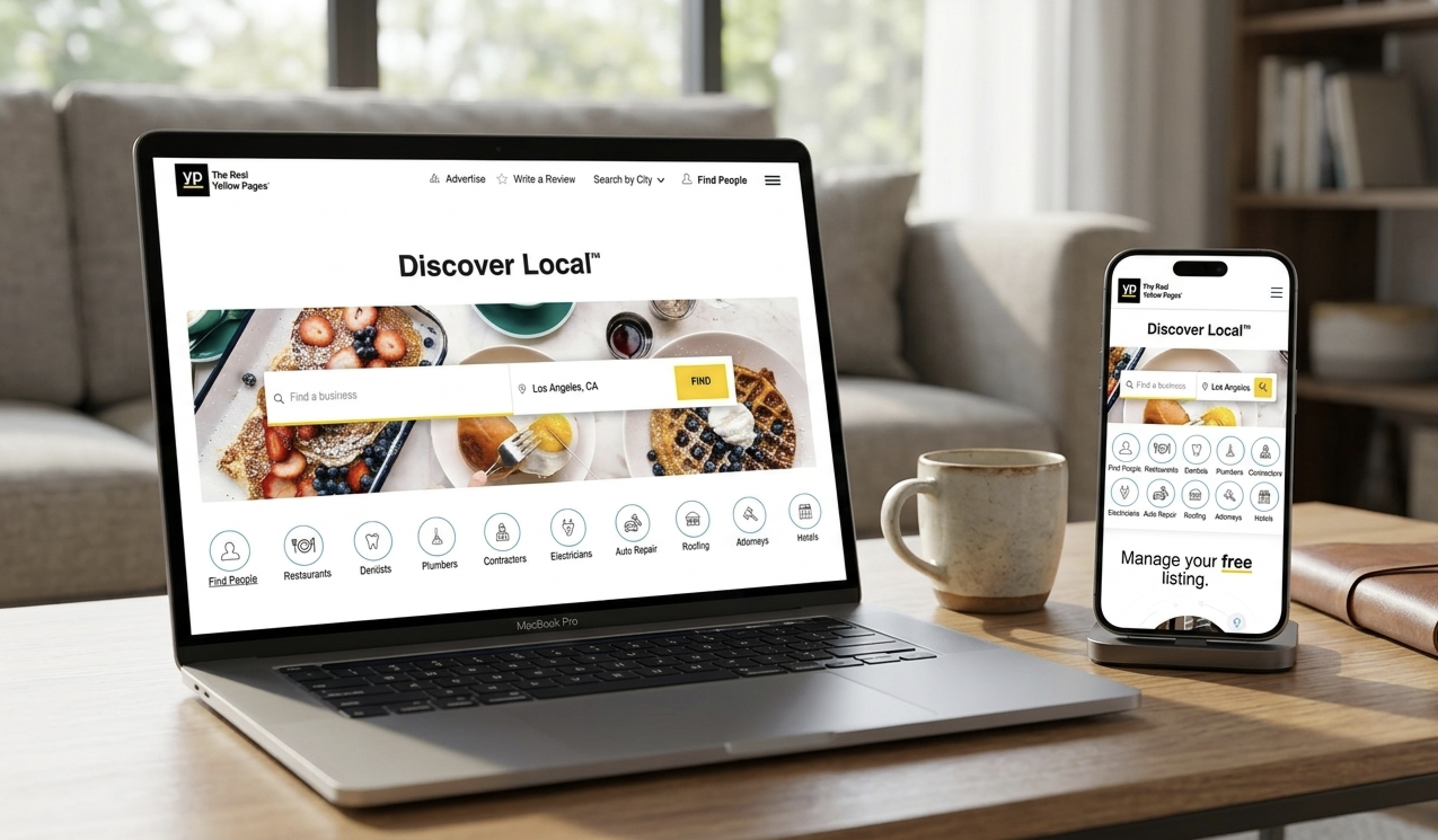 Yellow Pages Homepage Redesign