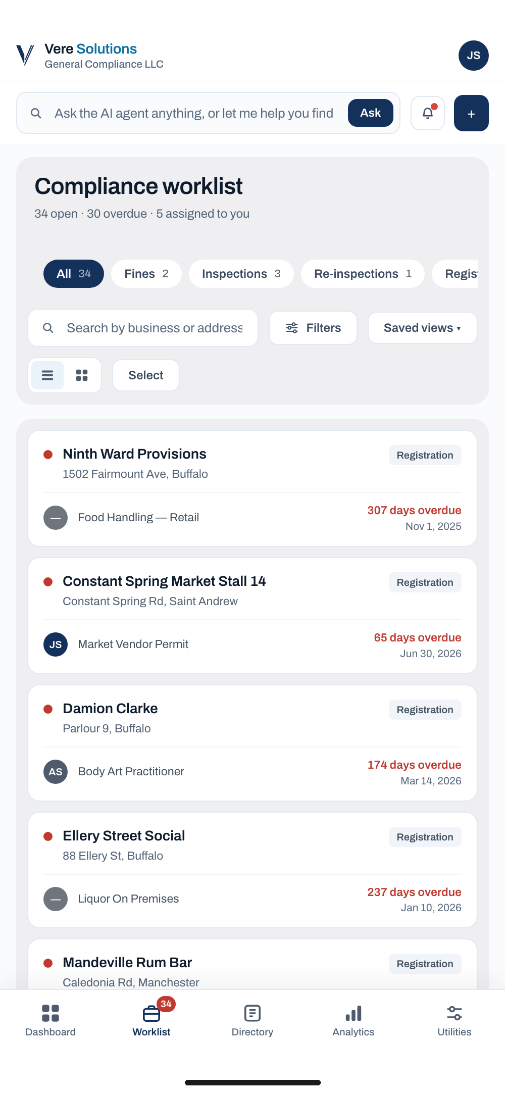 Worklist on iPhone