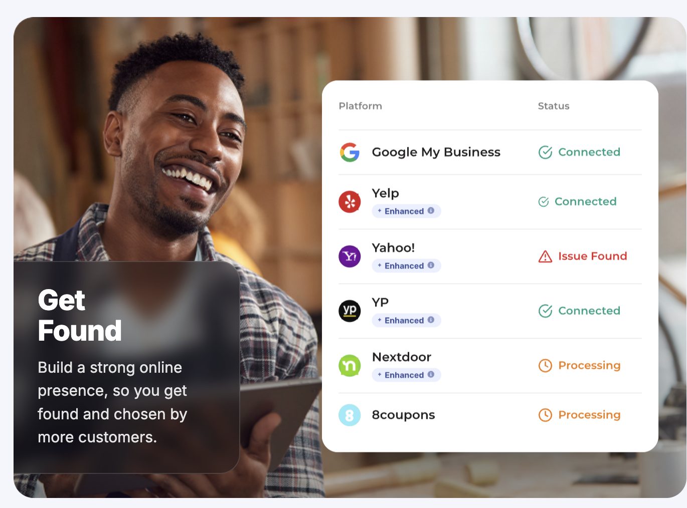 Get Found feature graphic